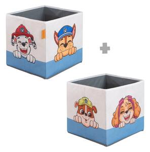 Látkové dětské organizéry na hračky v sadě 2 ks 27x27x27 cm Paw Patrol – Roba