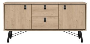 Komoda v dekoru dubu v přírodní barvě 150x72x40 cm Ry – Tvilum