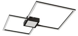 Stropní Lampa Lindby, Duetto, stmívatelné, Černá, Obývací pokoj, Kov, Moderní