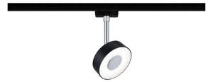 P 96939 URail LED-spot Circle 5W černá mat/chrom 4000K kov/umělá hmota stmívatelné - PAULMANN
