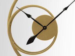 Mauro Ferretti Zlaté zrcadlové nástěnné hodiny Galimi 90x5,5 cm