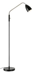 Černá LED stmívatelná stojací lampa s kovovým stínidlem (výška 140 cm) Patro – Markslöjd