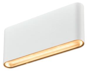 Oválné venkovní nástěnné svítidlo 18 LED IP65 bílé