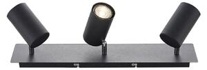 Stropní Lampa Lindby, Joffrey, stmívatelné, Černá, Obývací pokoj, Kov, Moderní