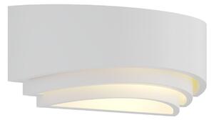 Nástěnná Svítidla Lindby, Lucien, stmívatelné, Bílá, Ložnice, Sádra / Hlína, Moderní