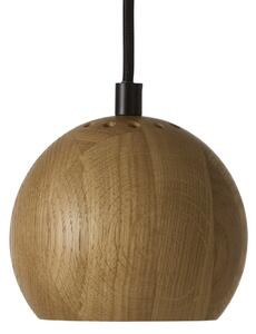 Závěsná svítidlo FRANDSEN, Ball, stmívatelné, Dřevo, Obývací pokoj, Dřevo, Design
