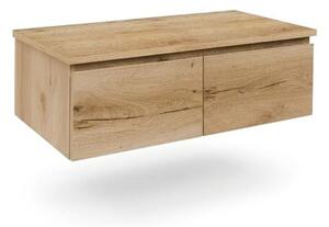 Koupelnová skříňka s krycí deskou SAT B-Way 119x30x45 cm dub mat BWAY120OAKD
