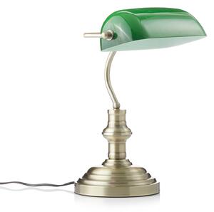 Stolní lampa Markslöjd, Bankers, Bronzová / starobylá mosaz, Obývací pokoj, Kov, Starožitný