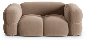 Hnědá sametová pohovka 180 cm Loretto – Cosmopolitan Design