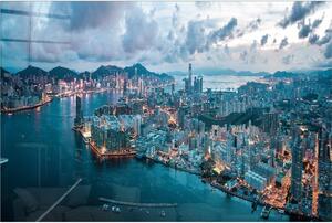 Skleněný obraz 100x70 cm Hongkong – Wallity