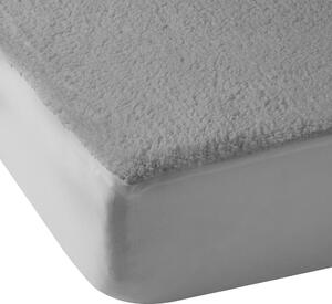 Šedé napínací prostěradlo z mikroplyše 90x190 cm Thermal Sherpa – Catherine Lansfield