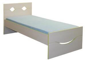 Bradop Dětská postel CASPER C108, 90×200, úsměv | Provedení: DBG - DUB BORDEAUX GRAFIT