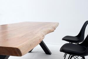 Jídelní stůl Siren X, 160x77x86-89 cm, Akácie 35 mm