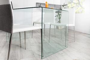 Glamato Skleněný konzolový stolek Ogho, 120 cm