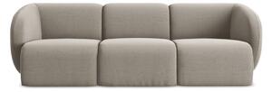 Světle hnědá sametová pohovka 244 cm Lani – Makamii