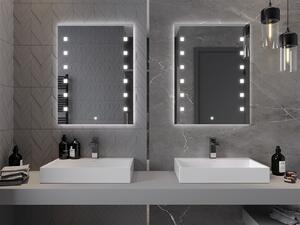 Mexen Ner, LED koupelnové zrcadlo s podsvícením 60x80 cm, 6000K, ochrana proti zamlžování, 9809-060-080-611-00