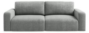 Šedá žinylková rozkládací/s úložným prostorem pohovka 252 cm Kona – Makamii