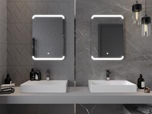 Mexen Nida, LED koupelnové zrcadlo s podsvícením 50x70 cm, 6000K, ochrana proti zamlžování, 9806-050-070-611-00