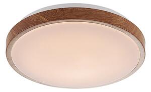 Stropní Lampa Lindby, Mendosa, Dřevo, Obývací pokoj, Plast, Moderní