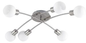 Stropní Lampa Lindby, Agmar, stmívatelné, Metalická, Obývací pokoj, Kov, Moderní