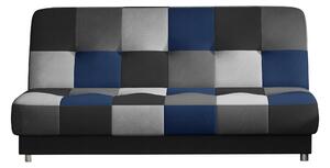 Pohovka trojsedačka Canoro (šedá + černá + modrá). Vlastní profesionální přeprava až k Vám domů 1025438