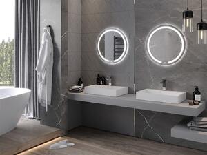 Mexen Rose, LED koupelnové zrcadlo s podsvícením 60x60 cm, 6000K, ochrana proti zamlžování, 9810-060-060-611-00