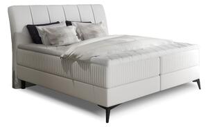 Manželská postel Boxspring 140 cm Alberto (biela) (s matracemi). Vlastní profesionální přeprava až k Vám domů 1027332