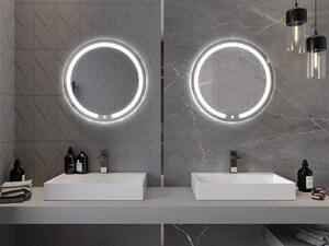 Mexen Rose, LED koupelnové zrcadlo s podsvícením 60x60 cm, 6000K, ochrana proti zamlžování, 9810-060-060-611-00