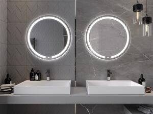 Mexen Rose, LED koupelnové zrcadlo s podsvícením 70x70 cm, 6000K, ochrana proti zamlžování, 9810-070-070-611-00
