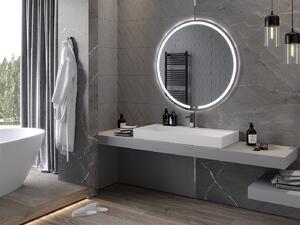 Mexen Rose, LED koupelnové zrcadlo s podsvícením 100x100 cm, 6000K, ochrana proti zamlžování, 9810-100-100-611-00