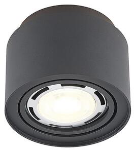 Stropní Lampa Arcchio, Walisa, stmívatelné, Černá, Obývací pokoj, Hliník, Moderní