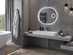 Mexen Umba, LED koupelnové zrcadlo s podsvícením a kosmetickým zrcadlem 100 x 80 cm, 6000K, ochrana proti zamlžování, 9822-100-080-611-00