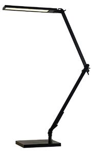 Stolní lampa Lindby, Antisa, stmívatelné, Černá, Pracovna, Plast, Moderní