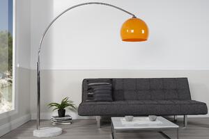Noble Home Stojací lampa LINE II, 175-205 cm, oranžová