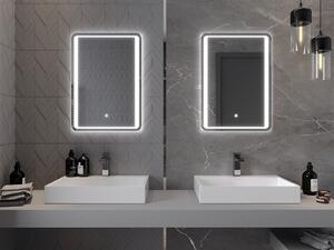 Mexen Zusa, LED koupelnové zrcadlo s podsvícením 50x70 cm, 6000K, ochrana proti zamlžování, 9808-050-070-611-00