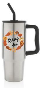 KRÁSNÝ DEN (PODZIM) - stříbrný cestovní termohrnek 900 ml