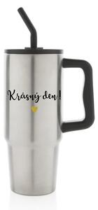 KRÁSNÝ DEN - stříbrný cestovní termohrnek 900 ml