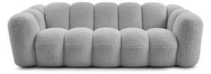 Světle šedá pohovka z textilie bouclé 232 cm Hippolyte – Bobochic Paris