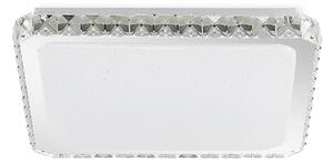 Stropní Lampa Lindby, Lorand, stmívatelné, Bílá, Obývací pokoj, Křišťál, Moderní