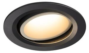 LA 1003656 NUMINOS® MOVE DL L vnitřní LED zápustné stropní svítidlo černá/bílá 3000 K 55° otočné a výkyvné - BIG WHITE (SLV)