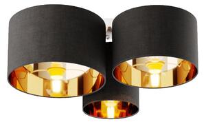 Stropní Lampa Lindby, Laurenz, stmívatelné, Šedá, Obývací pokoj, Tkanina / Textil, Moderní