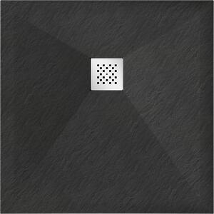 MEXEN - Stone vanička kompozitní čtvercová, 70x70 cm, černá - 44707070