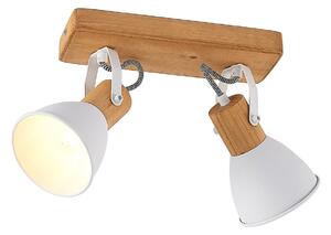 Stropní Lampa Lindby, Merela, stmívatelné, Dřevo, Obývací pokoj, Dřevo, Skandinávský