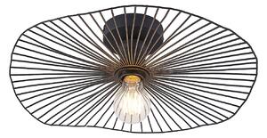 Stropní Lampa Lindby, Ruota, stmívatelné, Černá, Obývací pokoj, Kov, Moderní