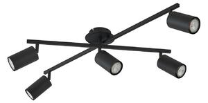 Stropní Lampa Lindby, Joffrey, stmívatelné, Černá, Obývací pokoj, Kov, Moderní
