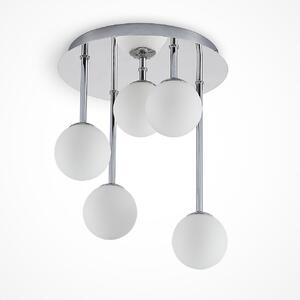 Stropní Lampa Lindby, Chrissy, stmívatelné, Metalická, Obývací pokoj, Kov, Moderní