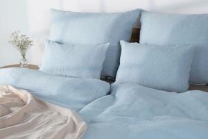 DARRÉ Celoroční mušelínové povlečení Ice Blue - GOTS Velikost: 140 x 220 + 70 x 90
