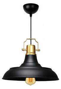 Černé závěsné svítidlo s kovovým stínidlem ø 25 cm Tarsus – Opviq lights