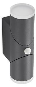 Aspyn 2 Venkovní Nástěnné Svítidlo s Sensor Dark Grey