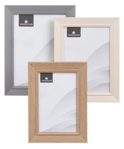 Stojací/na zeď rámečky v hnědo-přírodní barvě v sadě 3 ks 14x19 cm – Casa Selección